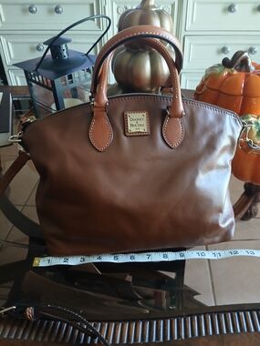 Dooney & Bourke Brown Leather Satchel